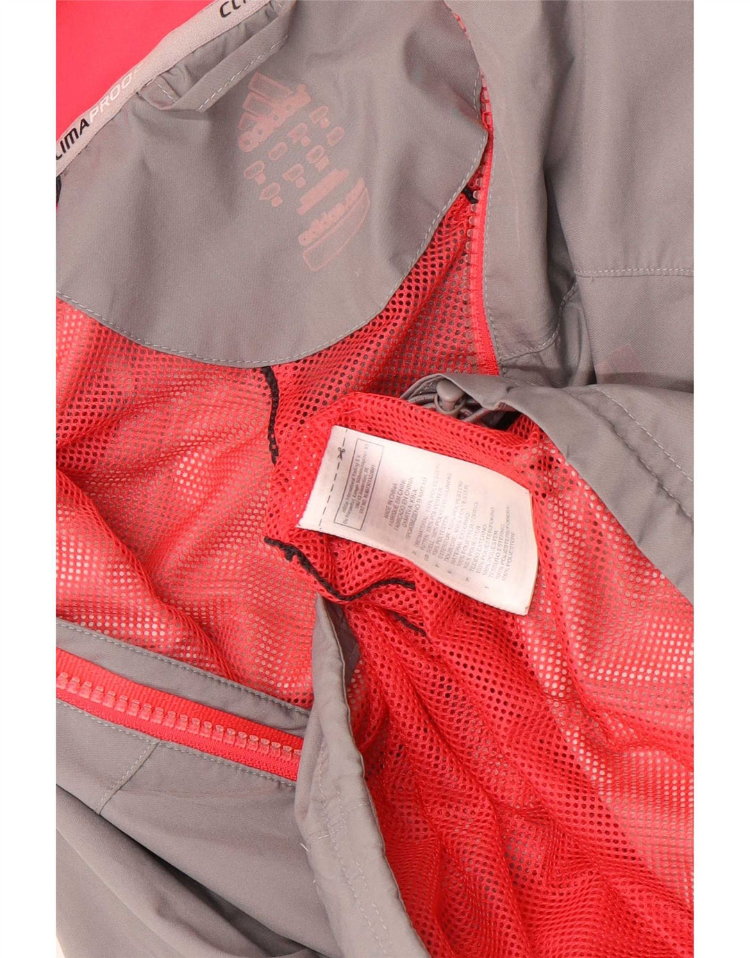 Adidas Veste de survêtement pour femme UK 16 Large Gris Colorblock Polyester