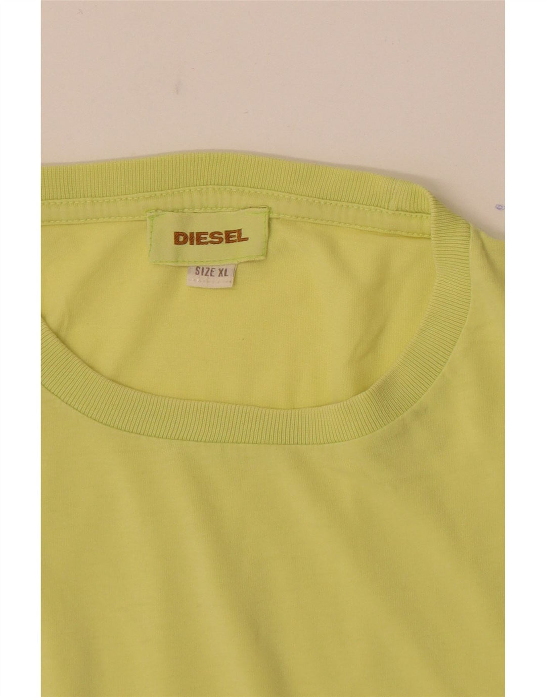 Diesel T-Shirt Homme XL Jaune