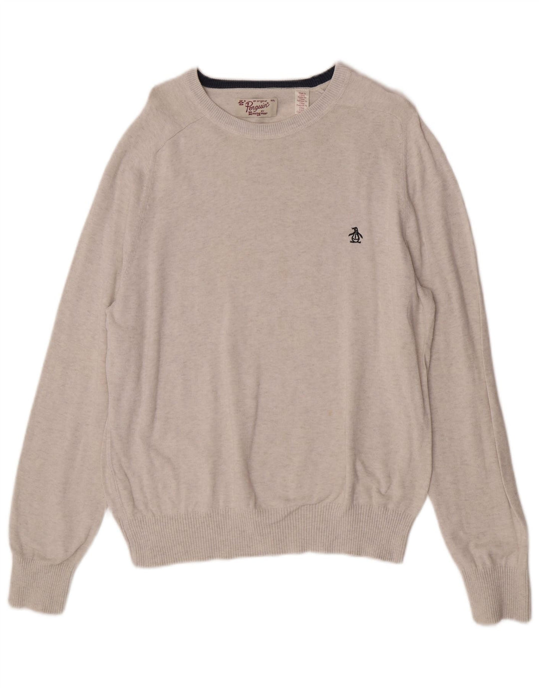Penguin Pull col bateau pour homme 2XL Gris Coton