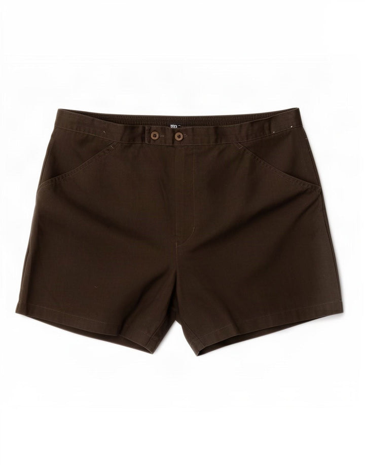 Leader Short décontracté pour homme W34 Large Kaki Polyester
