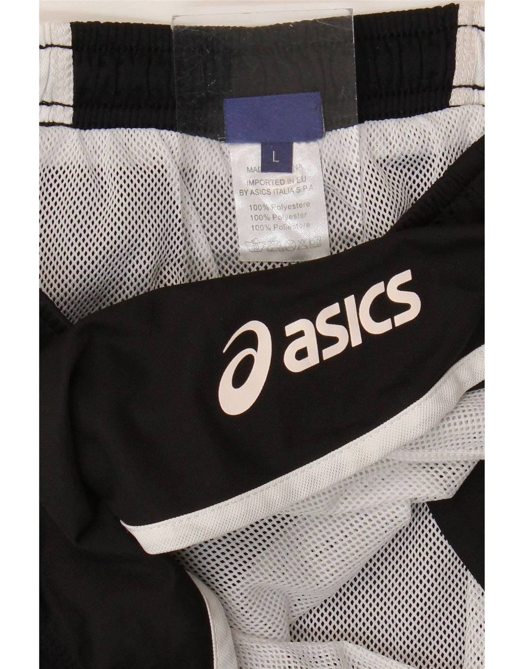 ASICS Short de bain pour femme UK 14 Large Noir Colorblock Polyester