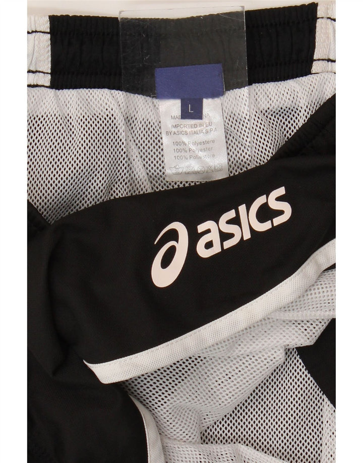 ASICS Short de bain pour femme UK 14 Large Noir Colorblock Polyester