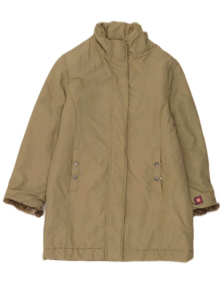 Invicta Veste matelassée à manches 3/4 pour femme UK 8 Small Beige Coton