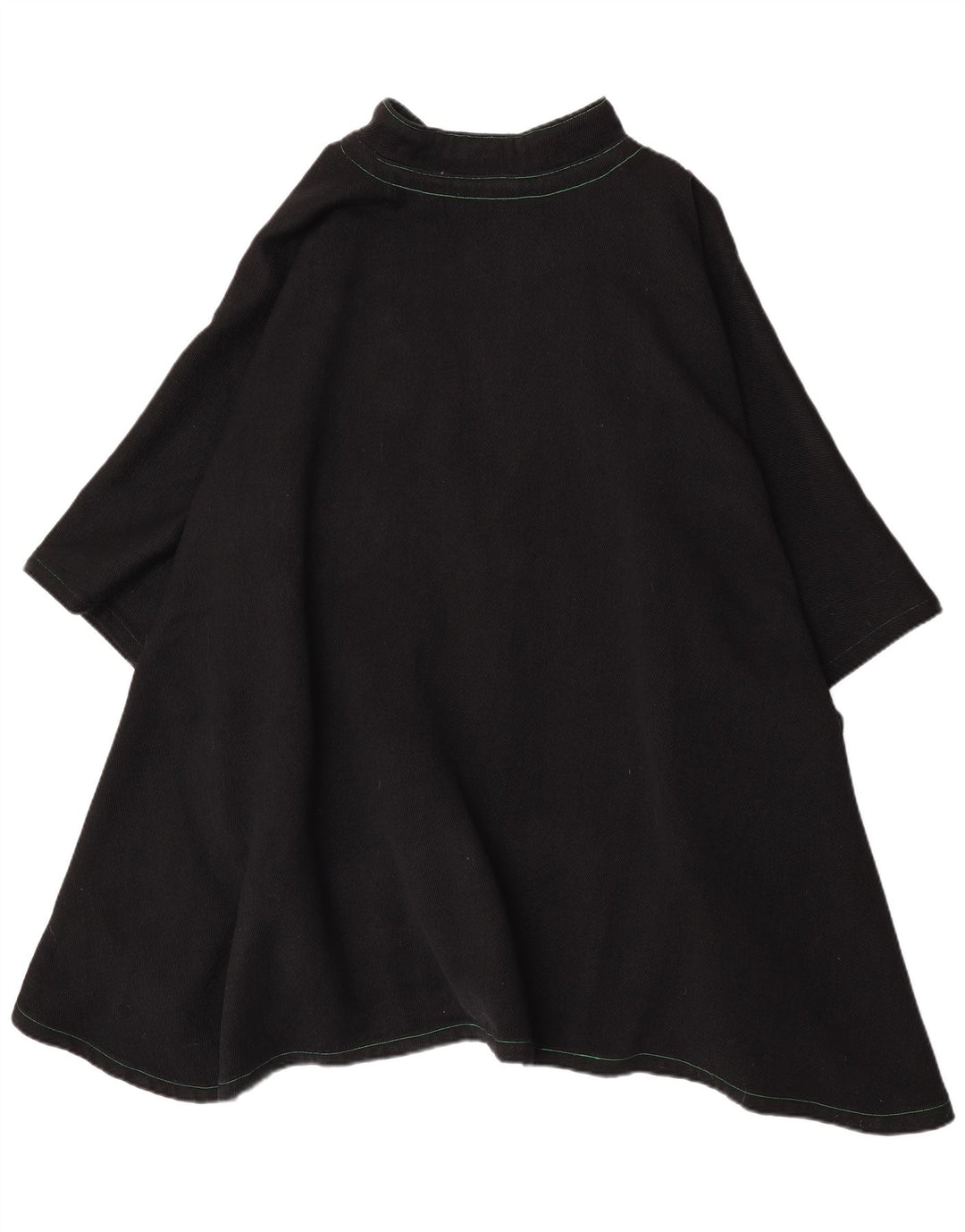 Robe Poncho Femme Vintage Taille Unique Noir