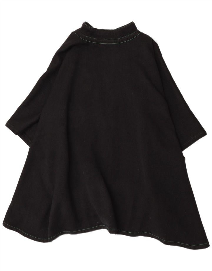 Robe Poncho Femme Vintage Taille Unique Noir