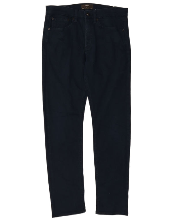 Marks & Spencer Jean Slim Homme W32 L31 Bleu Coton