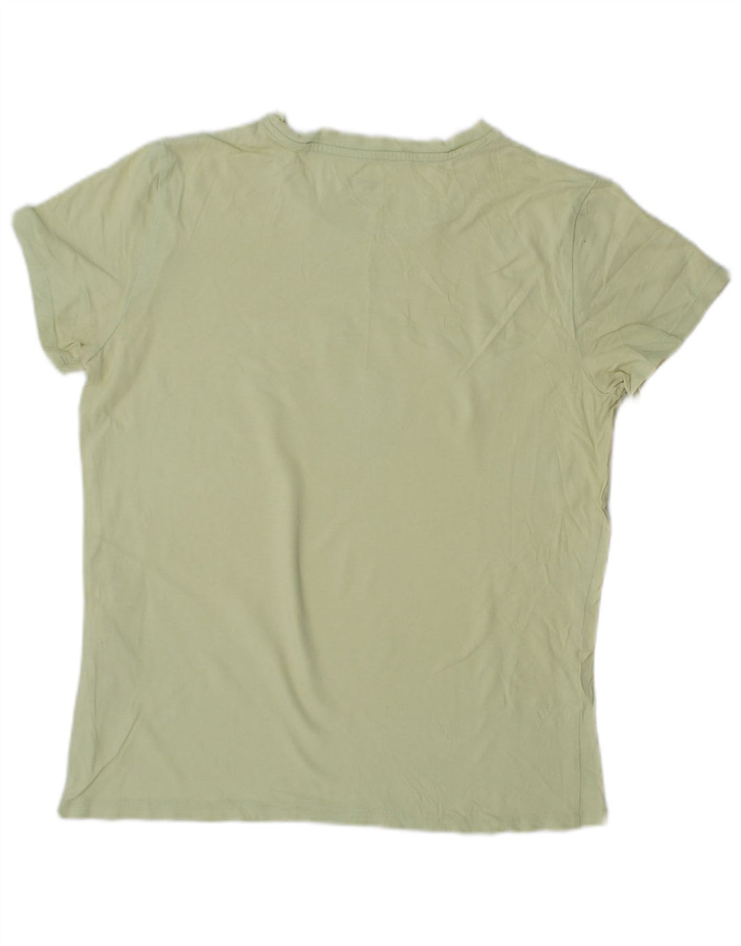 LEVI'S T-Shirt Graphique Femme UK 12 Vert Moyen Coton
