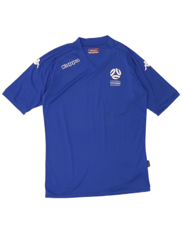 Kappa T-shirt graphique pour femme UK 18 XL Bleu Polyester