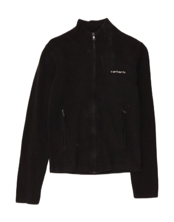 CARHARTT Cardigan Femme Pull UK 8 Petit Noir Coton