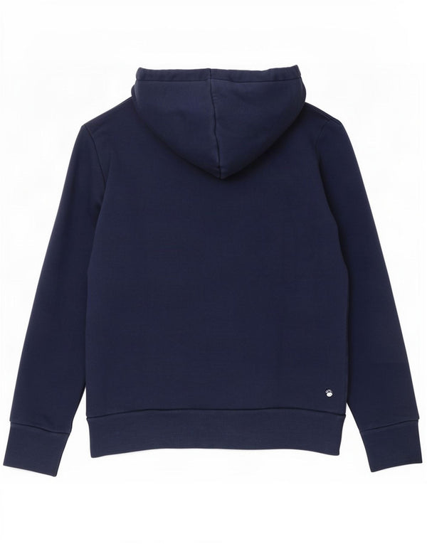 Puma Pull à capuche graphique pour femme UK 12 Bleu marine moyen