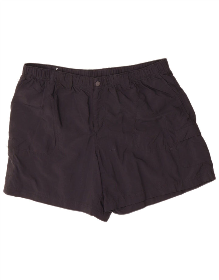 Columbia Short Cargo Homme XL W38 Bleu Marine Nylon
