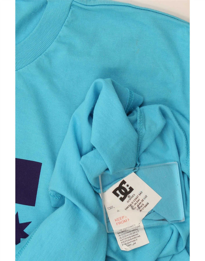 DC T-Shirt Graphique Homme Top XL Bleu Coton