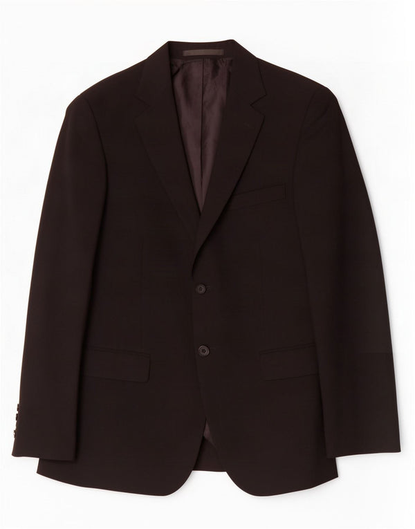 Marks & Spencer Veste blazer à 2 boutons pour homme UK 40 Noir moyen Polyester