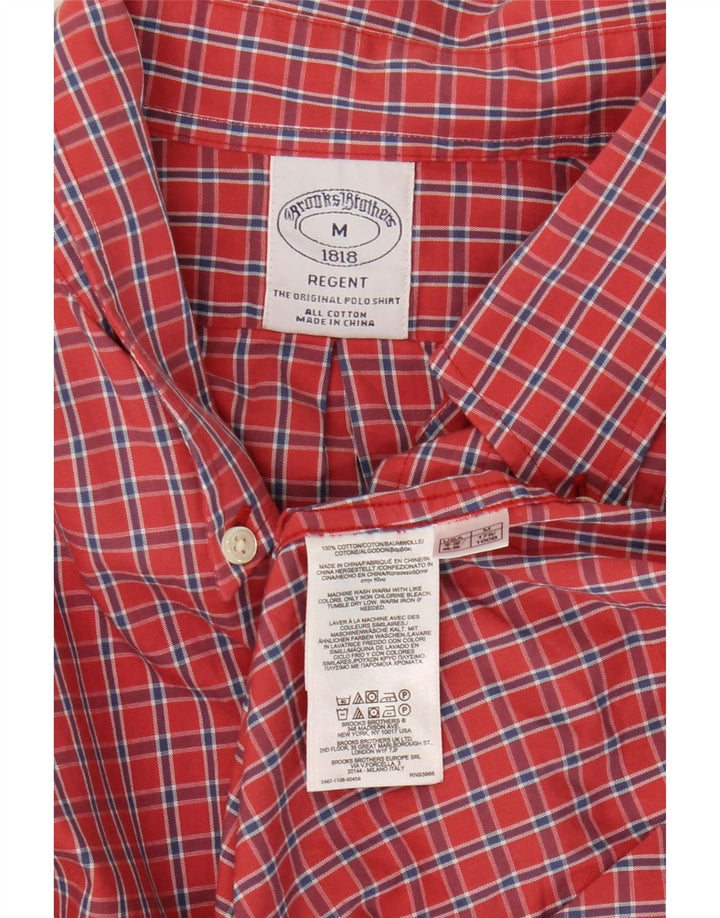 Brooks Brothers Chemise Regent pour homme en coton à carreaux rouge moyen