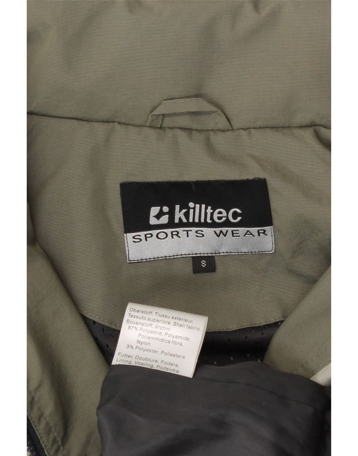 Killtec Veste de pluie à capuche pour homme UK 36 Small Vert Polyamide