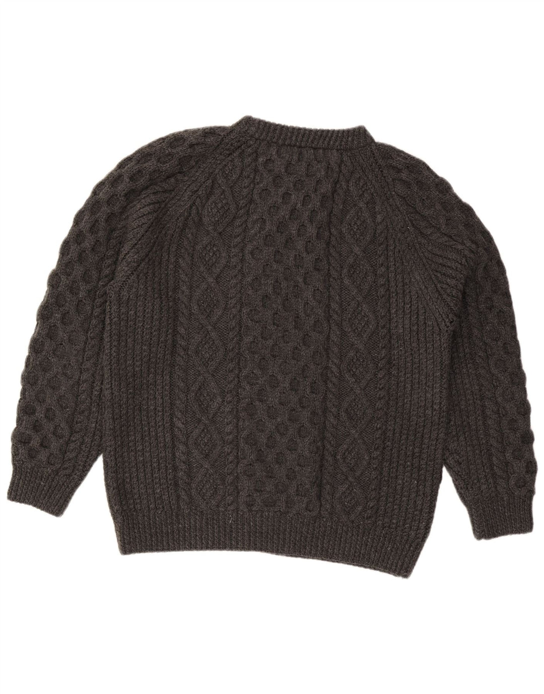 vintage Mens Crew Neck Jumper Pull XL Gris