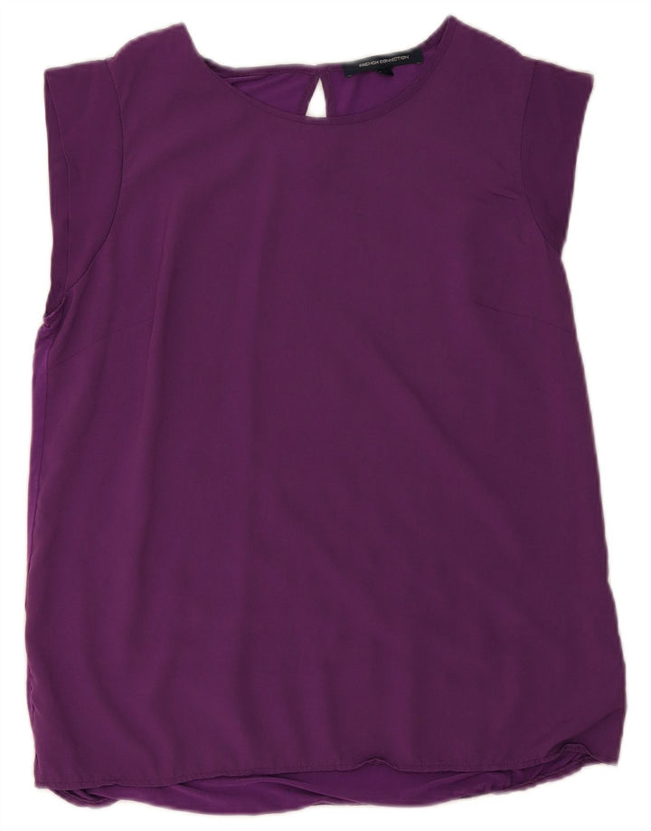 French Connection Haut Chemisier Femme UK 18 XL Violet