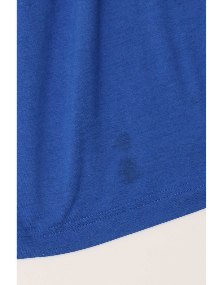 Calvin Klein Haut de survêtement à col zippé pour hommes, grand bleu, polyester
