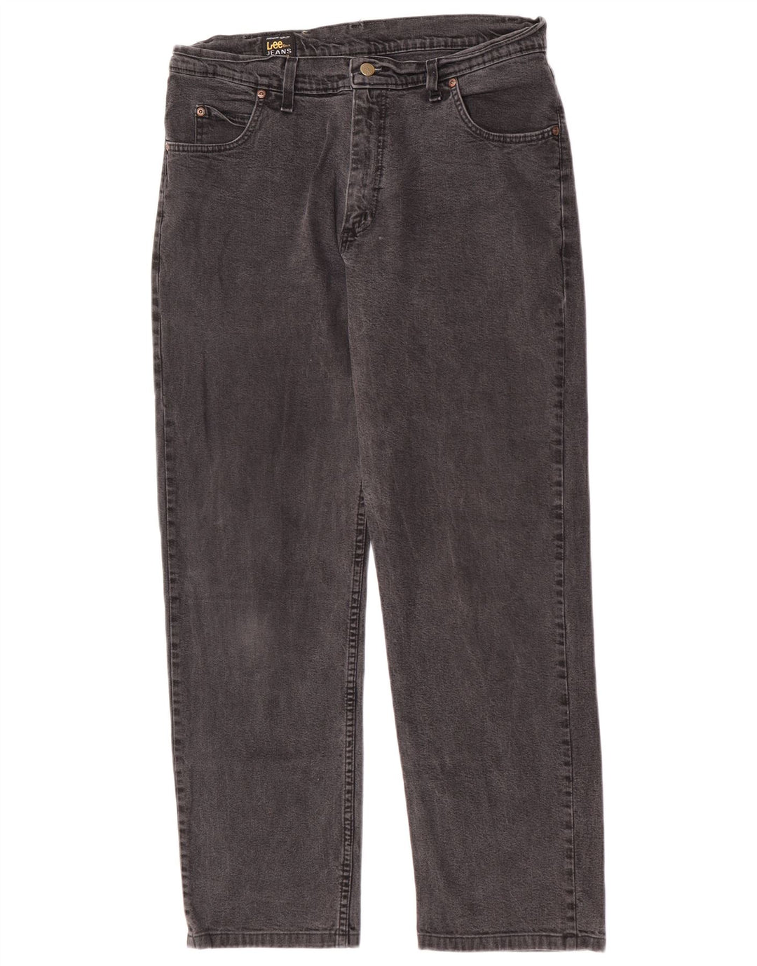 Lee Jean Droit Brooklyn Homme W36 L30 Gris Coton