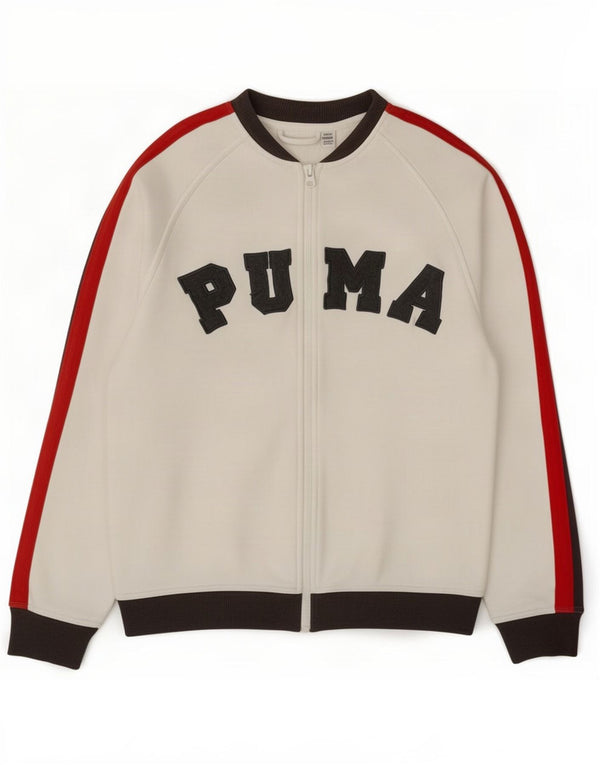 Puma Veste de Survêtement Graphique Fille 13-14 Ans Blanc Colorblock