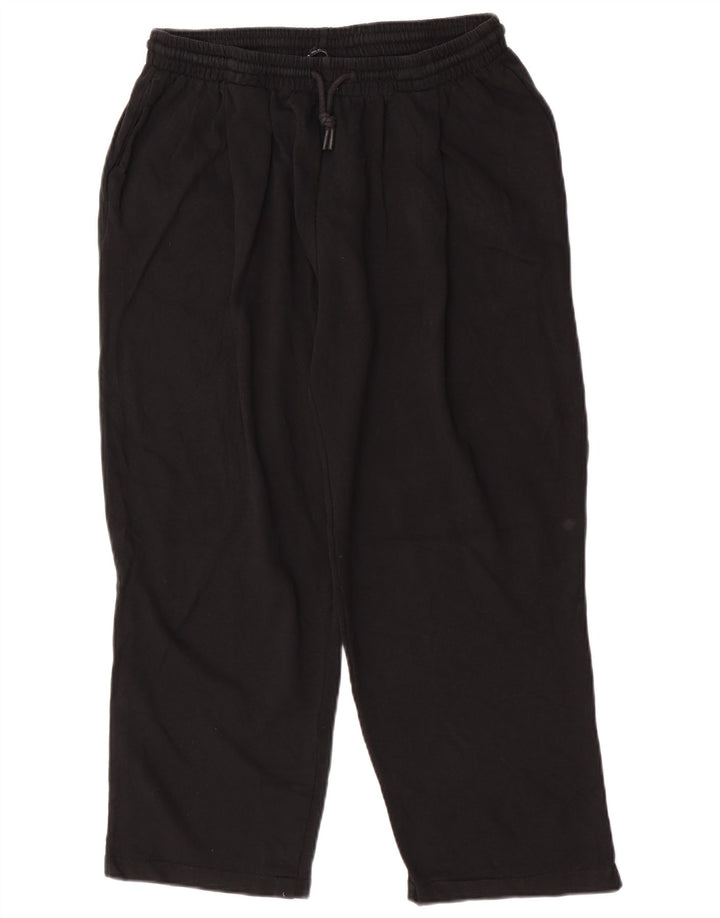 Zara Pantalon de survêtement pour femme UK 14 Large Noir