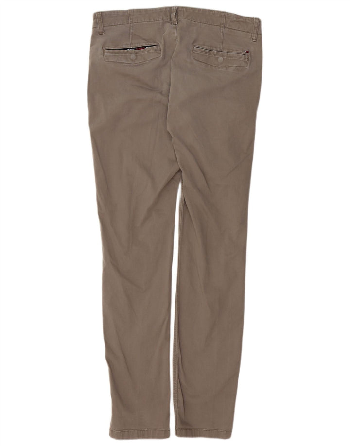 TOMMY HILFIGER Pantalon Chino Slim Homme W34 L34 Gris Coton