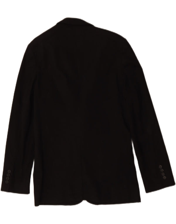 Zara Veste Blazer 2 Boutons Homme EU 50 Viscose Noir Moyen