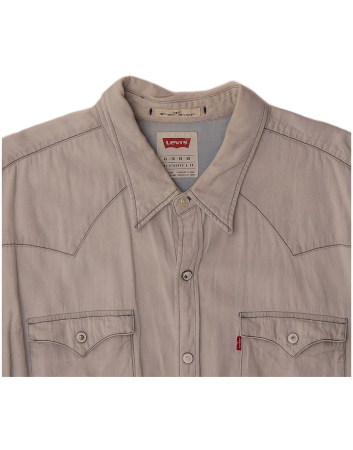 LEVI'S Chemise Slim Fit Homme Bleu Coton