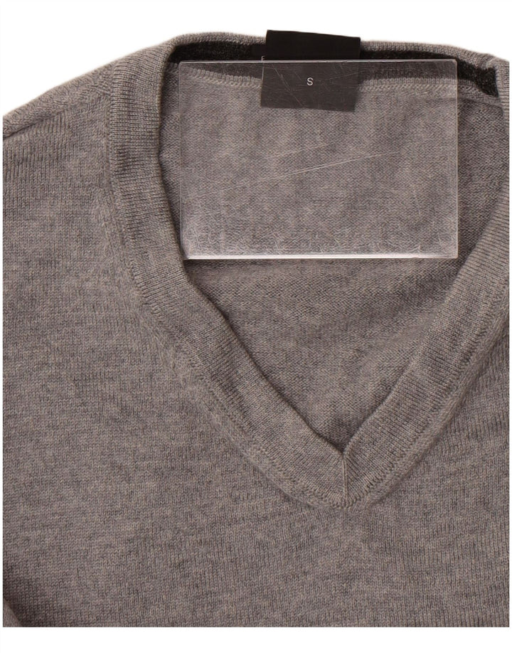 HUGO BOSS Pull col en V pour femme UK 10 Small Gris