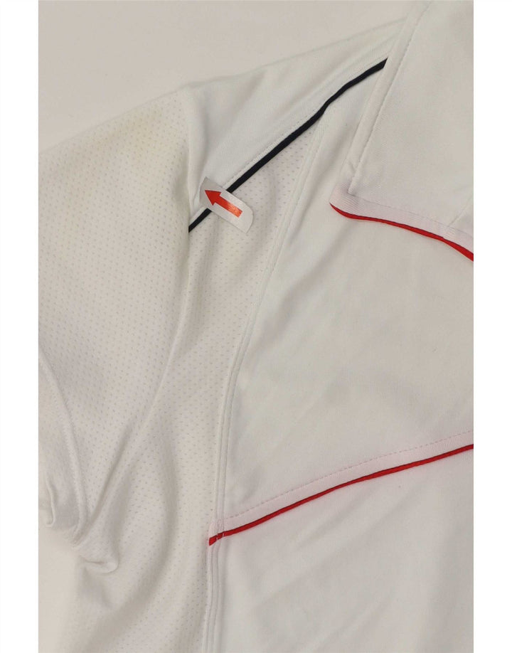 Asics T-Shirt Graphique Homme Blanc Rayé Polyamide Sports