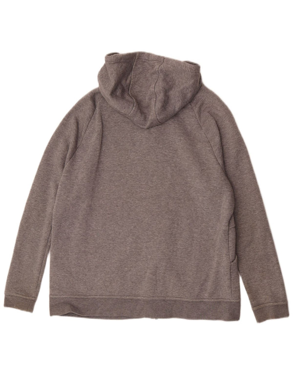Nike Pull à capuche zippé pour femme UK 16 Grand coton gris