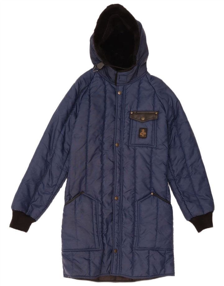 Refrigiwear Manteau matelassé à capuche pour garçon 13-14 ans Bleu marine Polyamide