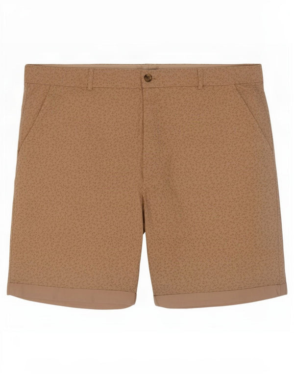 Marks & Spencer Short Chino Femme UK 18 XL W38 Beige Floral Coton
