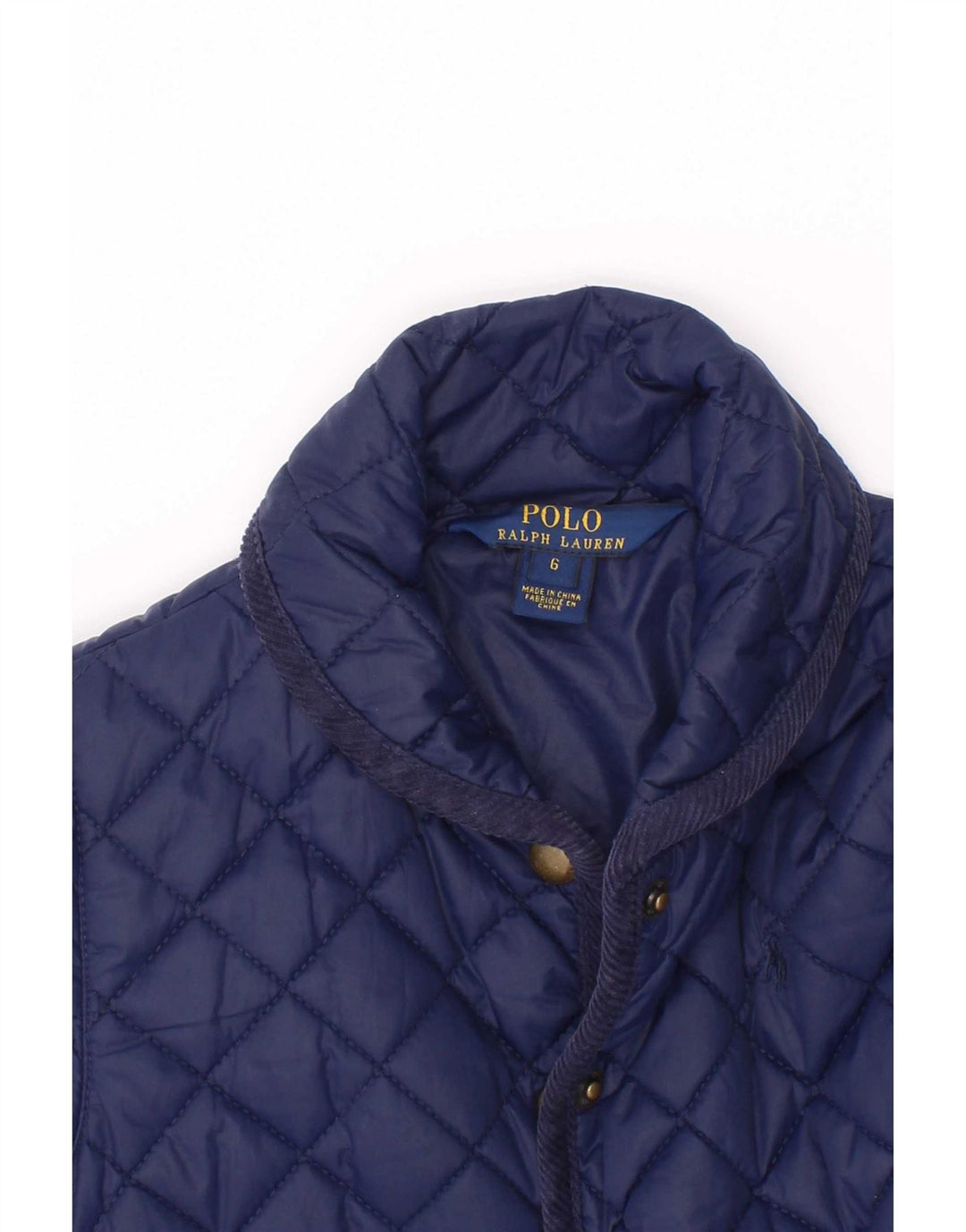 Polo Ralph Lauren Veste matelassée fille 5-6 ans bleu marine polyester
