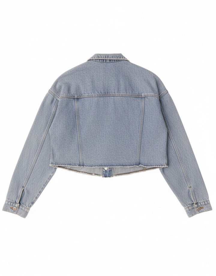 Esprit Veste en jean surdimensionnée pour femme UK 10 Petit coton bleu