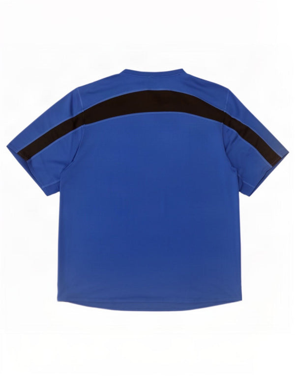 Adidas T-Shirt Homme Top 2XL Bleu Colorblock