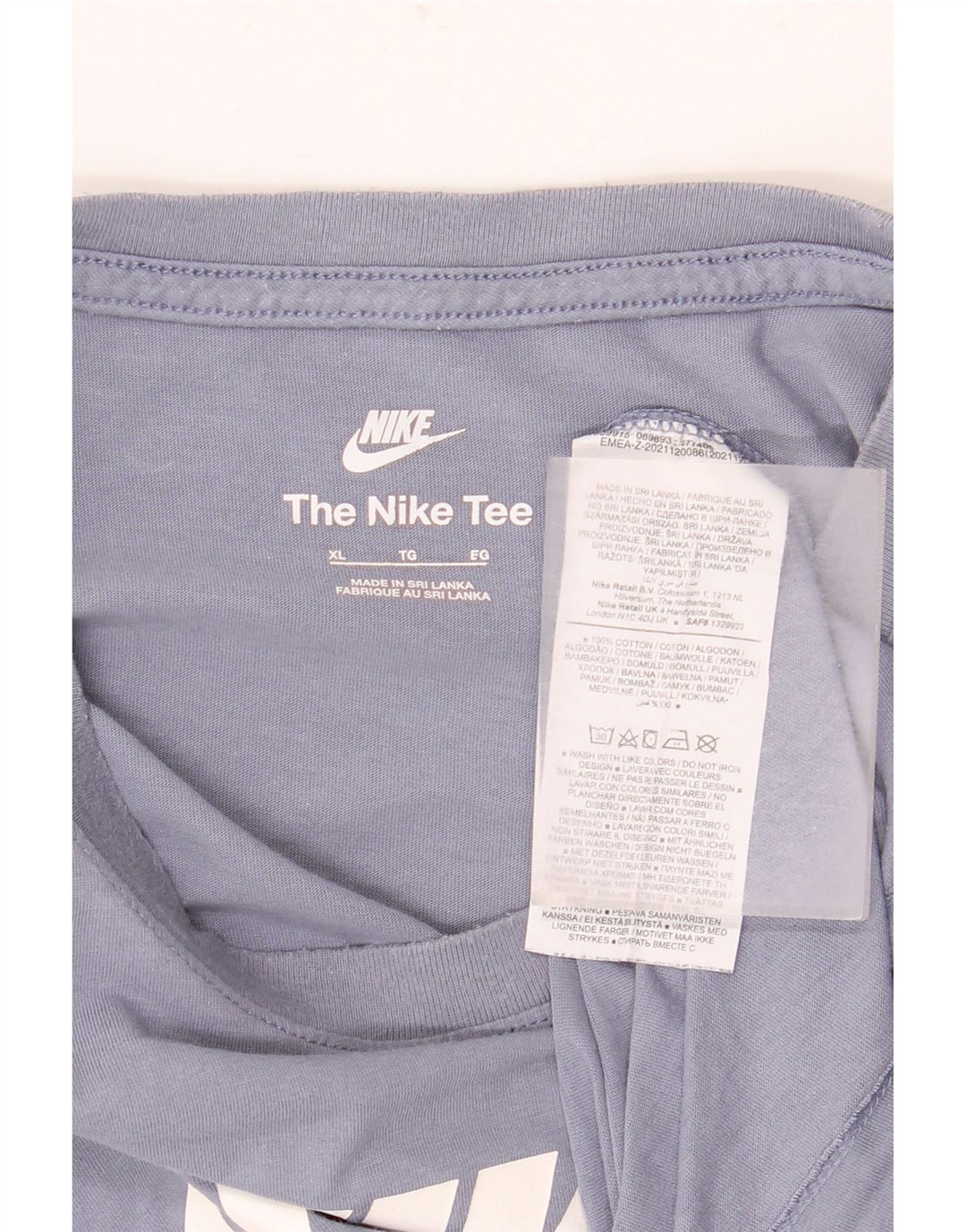 Nike T-shirt graphique pour homme XL Bleu coton