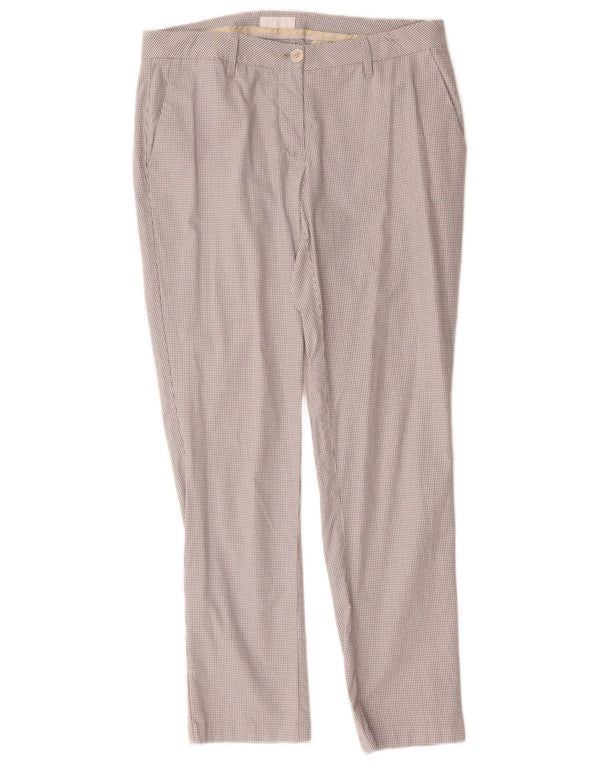 Conte of Florence Pantalon Chino Femme IT 46 Large W32 L28 Gris Vichy
