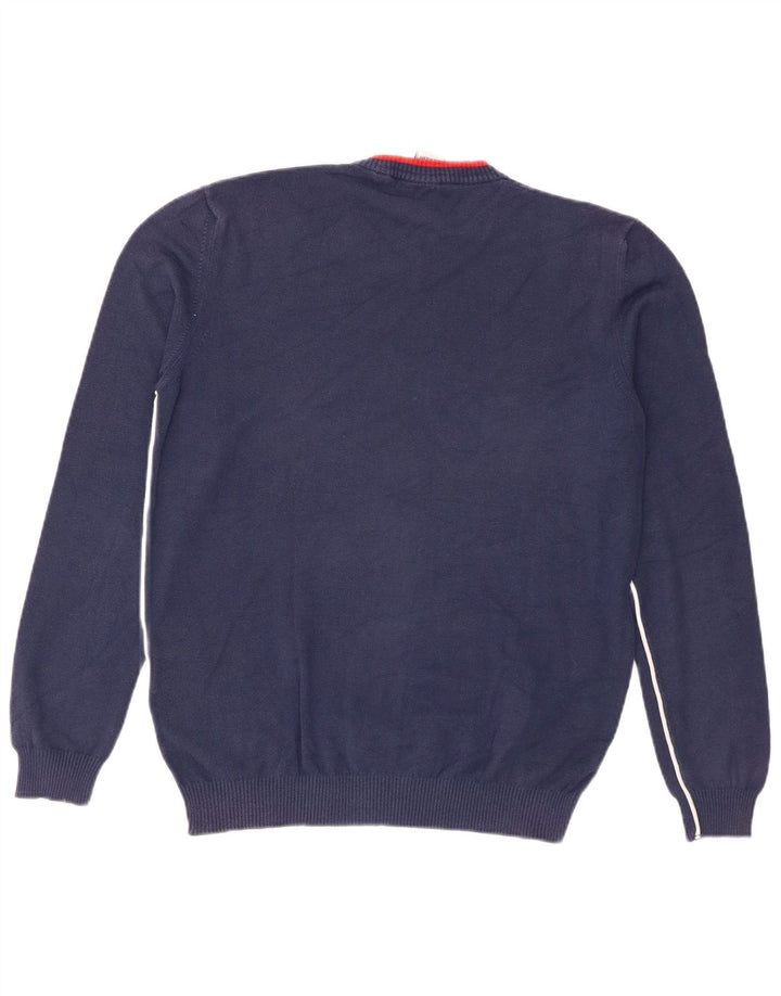 Murphy & Nye Pull à col en V pour homme Sailmakers en coton bleu marine Taille L