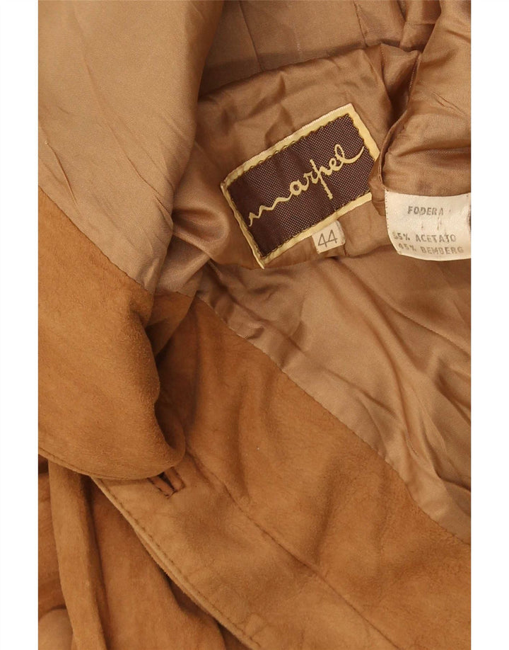 Marpel Veste en Daim Femme IT 44 Cuir Beige Moyen