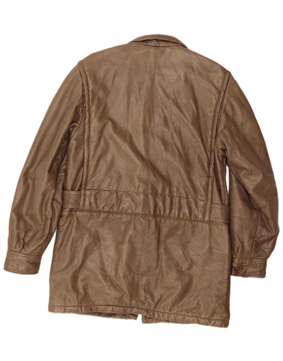 ROBRIK Manteau en cuir pour homme IT 48 Marron moyen