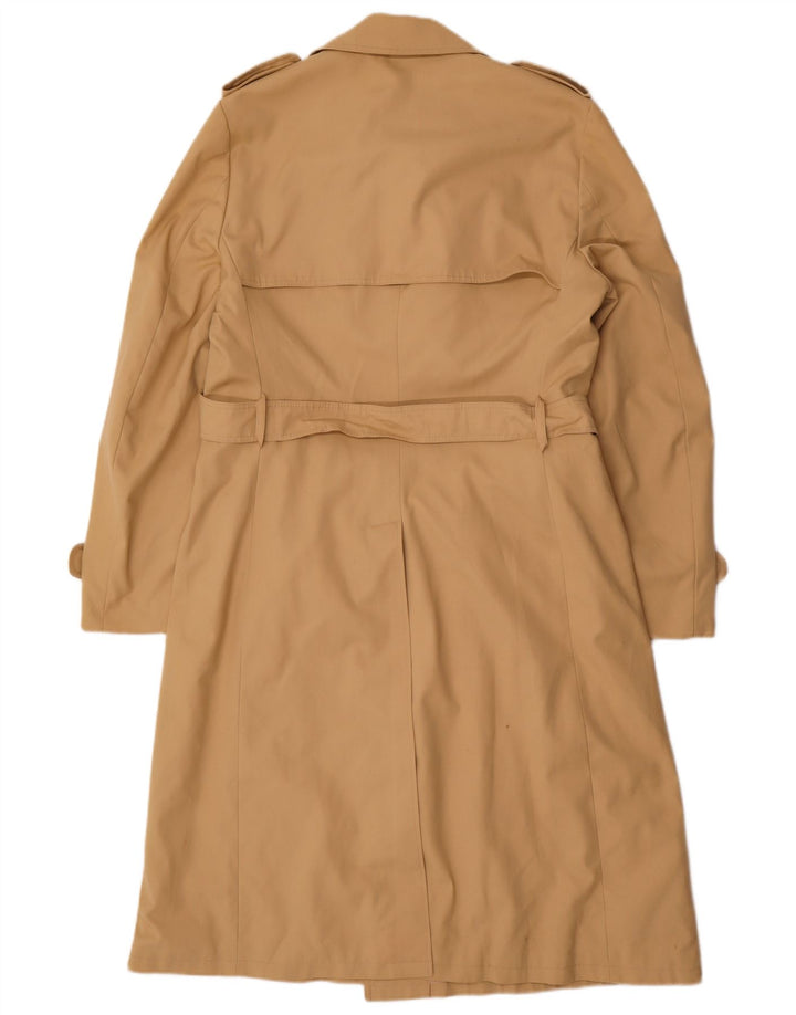 vintage Mens Trench Coat UK 36 Petit Beige