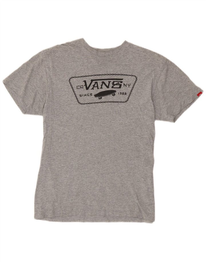 Vans T-Shirt Graphique Coupe Classique Homme Gris Moyen Moucheté