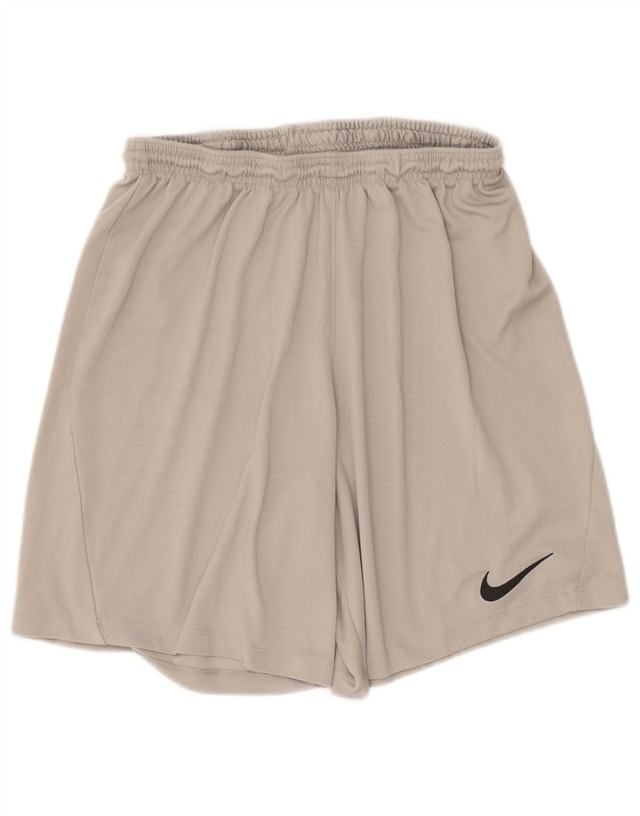 Short de sport Nike Dri Fit pour hommes, grand, gris, polyester