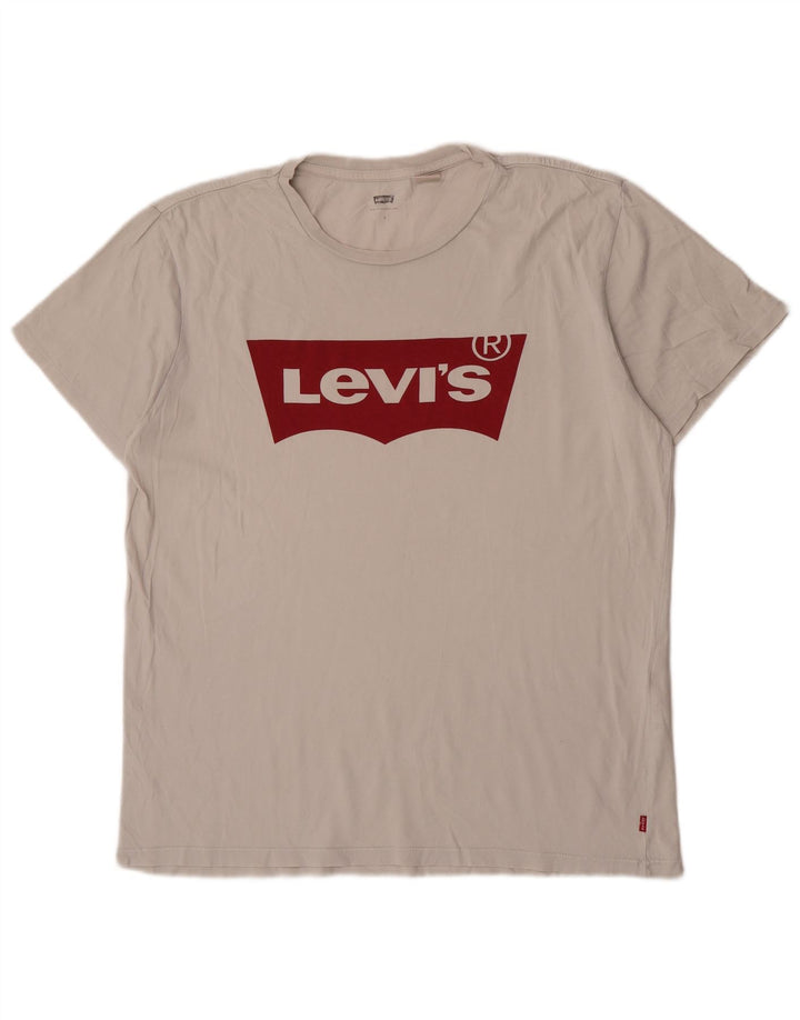 Levi's Tee-Shirt Graphique Homme Blanc Large