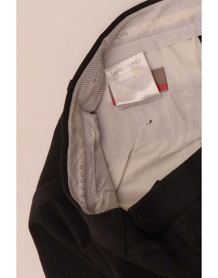 Marks & Spencer Pantalon de costume pour homme W34 L33 Gris Polyester