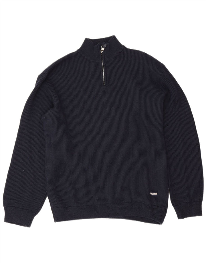 Fila Pull col zippé homme XL bleu marine