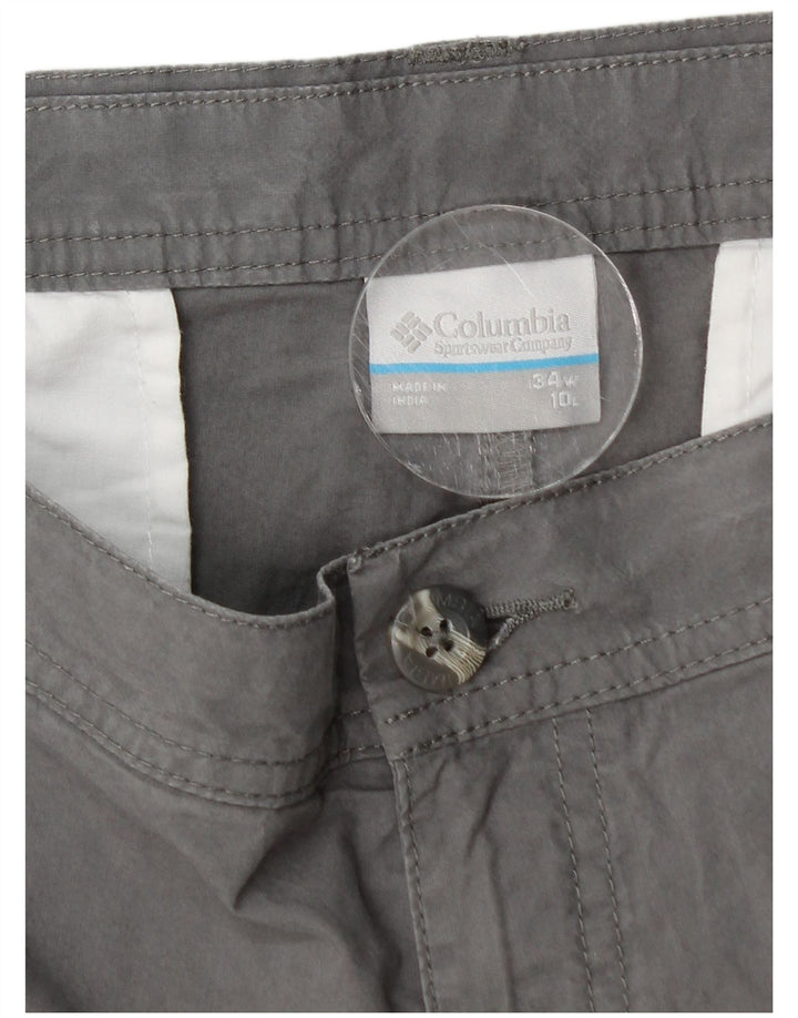 Columbia Short Chino Homme W34 Large Gris Coton