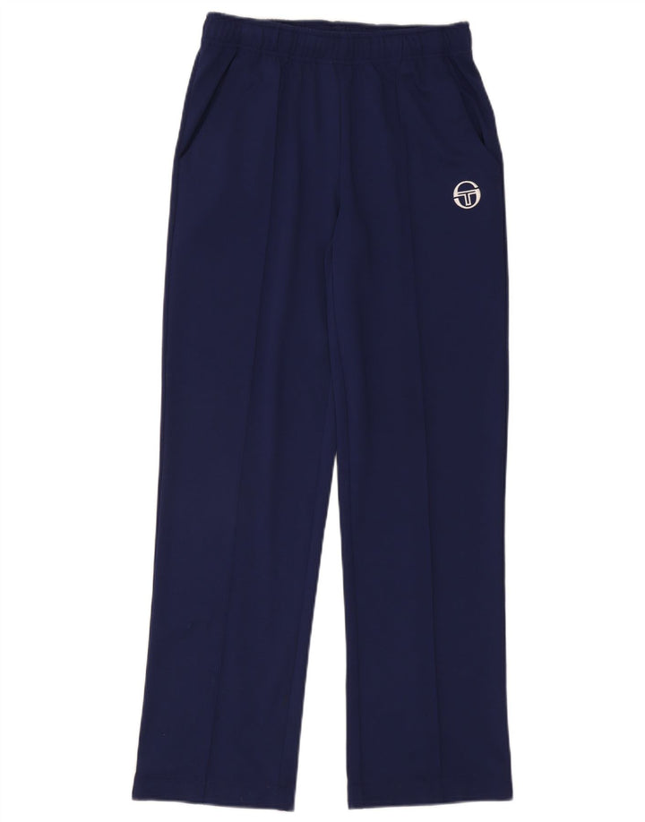 Sergio Tacchini Pantalon de survêtement pour femme UK 8 Small Bleu marine Polyester