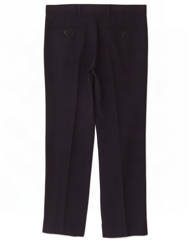 Marks & Spencer Pantalon Chino Regular Homme W34 L31 Bleu Marine Polyester
